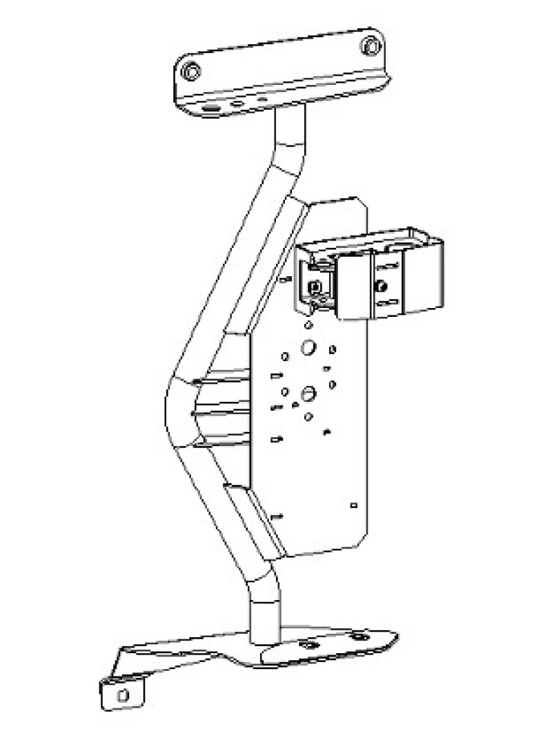 Go Rhino 18-24 Jeep Wrangler JL/JLU/JT Front Fender Jack Mount for Hi-Lift Jack - Tex. Blk thumbnail 4