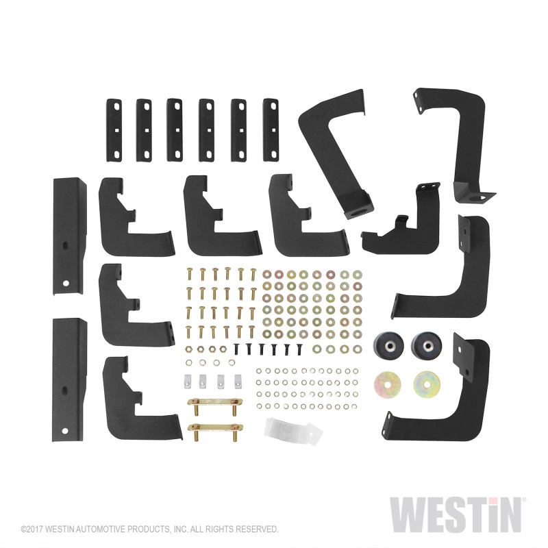 Westin 10-18 Dodge Ram Crew Cab 5ft & 6ft Bed HDX Drop Wheel-To-Wheel Nerf Step Bars - Text. Blk thumbnail 8