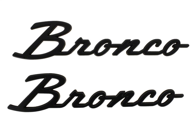 2021-2025 Bronco Classic Script Fender Badge Kit-Matte Black
Tailgate Lettering