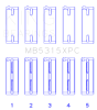 King 1992+ Mitsubishi 4G63/4G64 EVO I-IV (Size .026) Coated Performance Main Bearing Set thumbnail 7