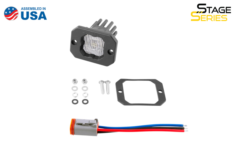 Diode Dynamics Stage Series C1 LED Pod - White SAE Fog Flush ABL Each thumbnail 9
