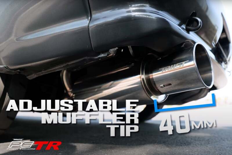 GReddy PE-TR Rolled Tip-Burnt-Ti L 190mm x 115mm thumbnail 3
