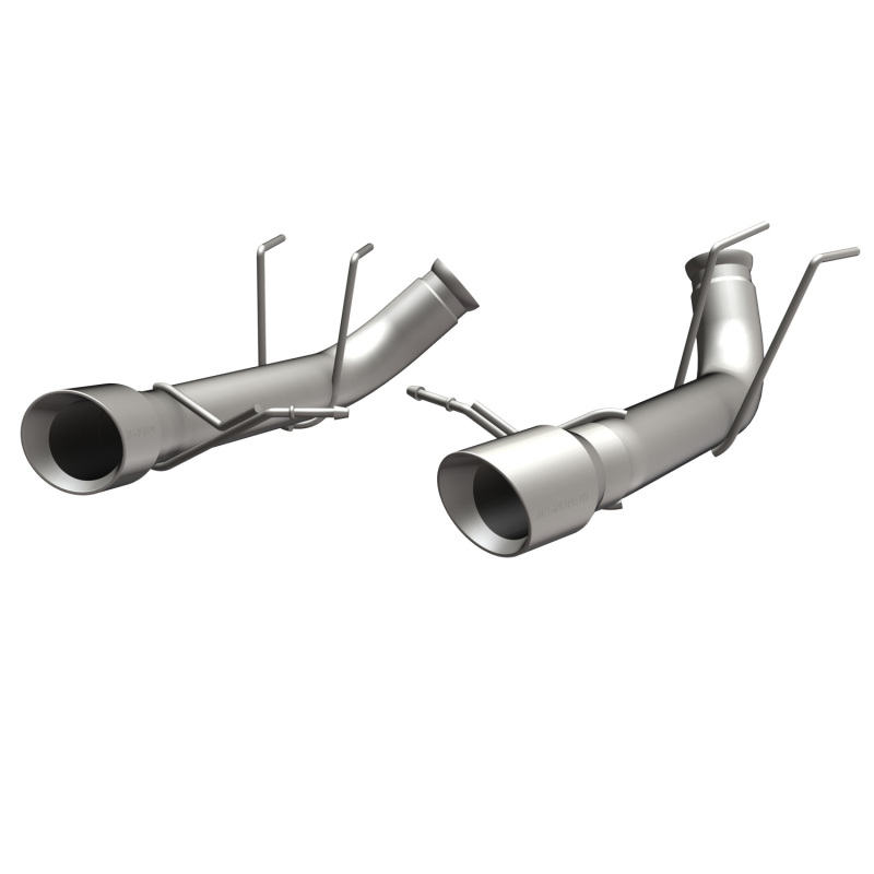 MagnaFlow 13 Ford Mustang Dual Split Rear Exit Stainless Axle-Back Cat Back Exhaust (Competition) thumbnail 3