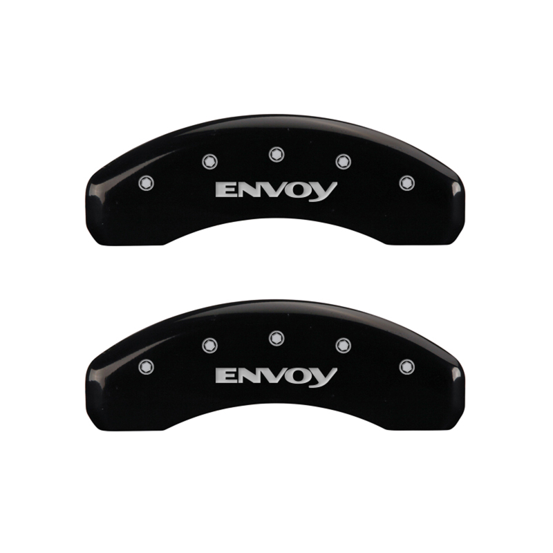 MGP 4 Caliper Covers Engraved Front & Rear Envoy Black finish silver ch thumbnail 9