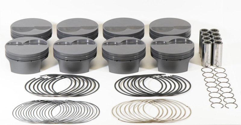 Mahle MS Piston Set SBF 331ci 4.030in Bore 3.25in Stroke 5.4in Rod .927 Pin -6cc 10.0 CR Set of 8 thumbnail 2