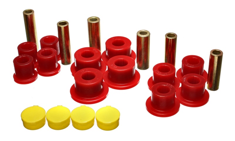 Energy Suspension 02-05 Dodge Ram 1500 2WD Red Rear Leaf Spring Bushing Set thumbnail 5