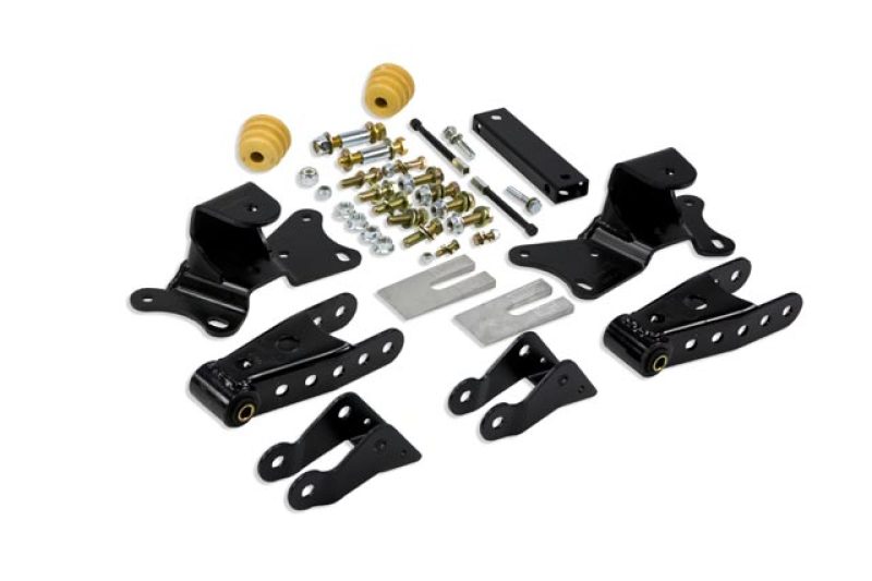 4" Drop Leaf Spring Shackle & Hanger Kit (Front Hanger/Rear Shackle)
SHACKLE & HANGER KIT | 4 INCH DROP - 6905