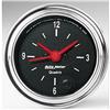 Autometer Traditional Chrome 2-1/16in 12HR Analog Clock Gauge thumbnail 6