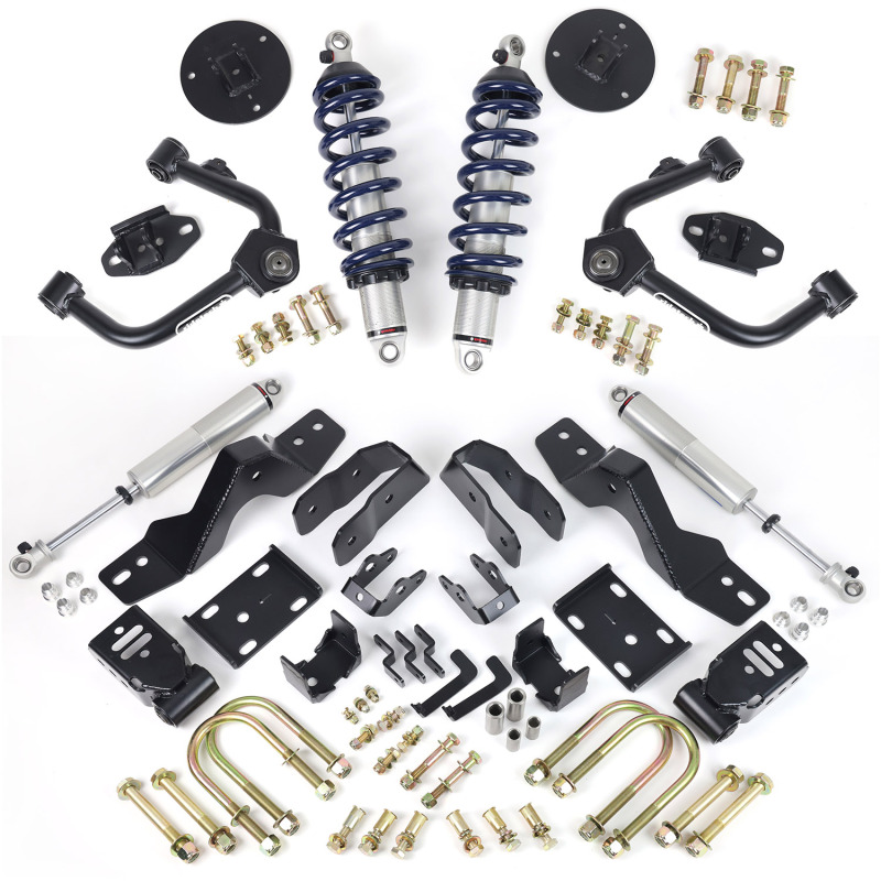Ridetech 19-25 GM Silverado/Sierra 1500 4WD Lowering Kit - Group B Axle Type
