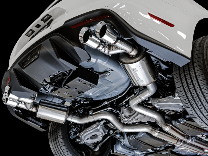 AWE Tuning 2018+ Ford Mustang GT (S550) Cat-Back Exhaust - Touring Edition (Quad Chrome Silver Tips) thumbnail 5
