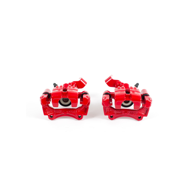 Power Stop 01-05 Mazda Miata Rear Red Calipers w/Brackets - Pair thumbnail 2