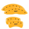 MGP 4 Caliper Covers Engraved Front & Rear MGP Yellow finish black ch thumbnail 8