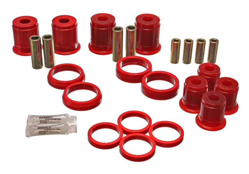 Energy Suspension 93-98 Jeep Grand Cherokee Red Frt Control Arm Bushings-Must reuse OEM Outer Shells thumbnail 5