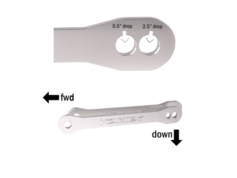 Vortex Racing 07-12 Kawasaki ZX600 Ninja ZX-6R,13-24 ZX636 ZX-6R Lowering Link Kit- Silver