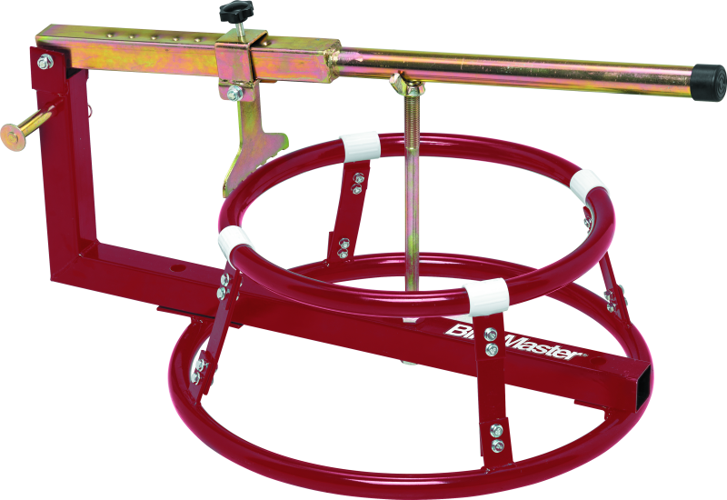 BikeMaster Motorcycle Tire Change Stand with Bead Breaker 152511 Changer, Stand, Steel, Red, Each thumbnail 3