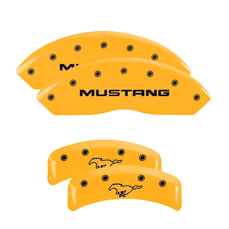MGP 4 Caliper Covers Engraved Front & Rear MGP Yellow Finish Black Characters 2010 Ford F-150 thumbnail 7