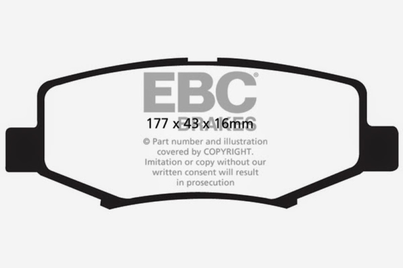 EBC 06-11 Dodge Nitro 3.7 Ultimax2 Rear Brake Pads thumbnail 4