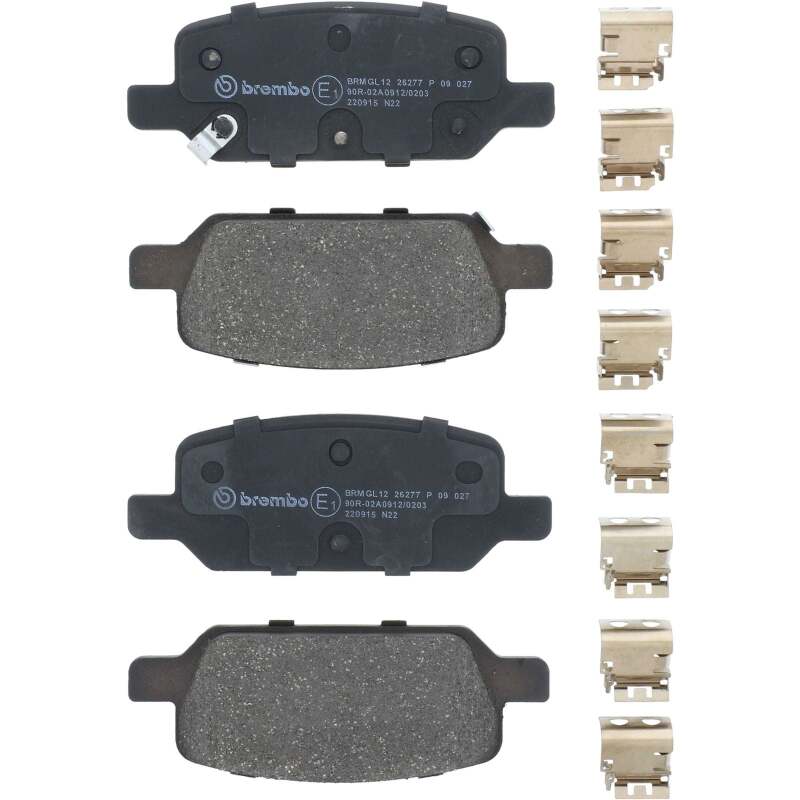 Brembo OE 17-21 Tesla Model 3/2021 Model Y Brake Pad - Rear thumbnail 3