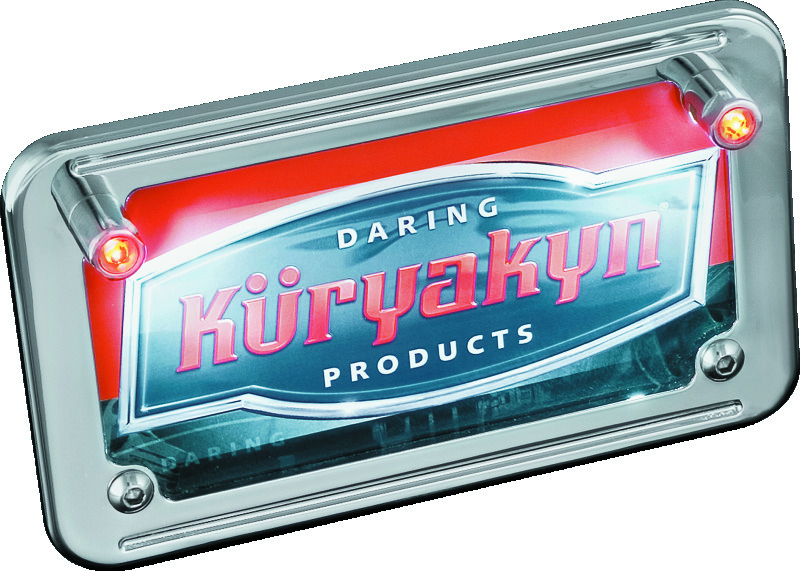 Kuryakyn LED License Plate Bolt Lights 9398 Bolts, Lighted, Round Head, Steel, Chrome, 1.00 in. Underhead Length, Pair thumbnail 4