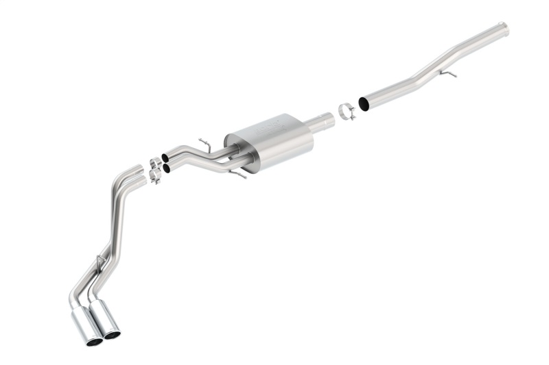 Borla 14 Silv/Sierra 1500 EC Std/CC Short 143.5in WB ATAK Dual Rolled Side Exit Cat-Back Exhaust thumbnail 5
