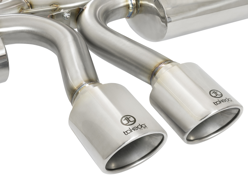 aFe Takeda 3in 304 SS Cat-Back Exhaust System w/ Polished Tips 2017 Honda Civic Si I4 1.5L (t) thumbnail 9