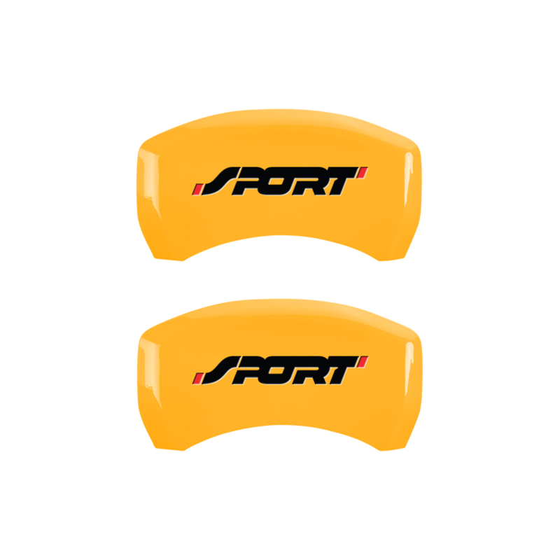 MGP 4 Caliper Covers Engraved Front & Rear SPORT Black finish silver ch thumbnail 9