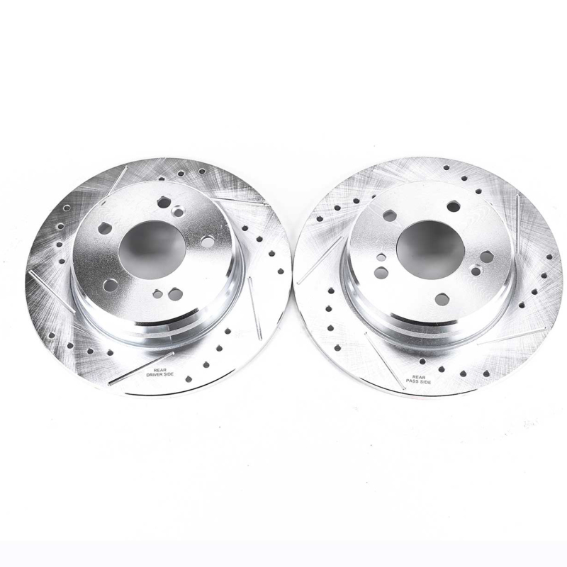 Power Stop 04-08 Chrysler Crossfire Rear Evolution Drilled & Slotted Rotors - Pair thumbnail 2