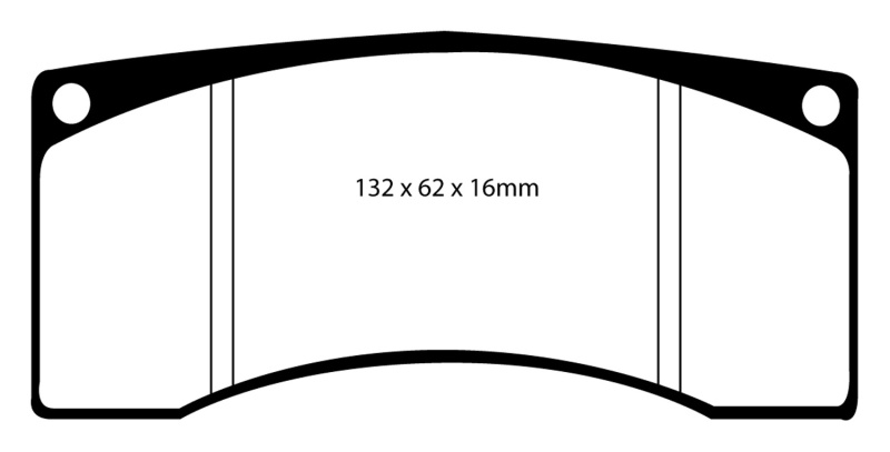 EBC Ford Saleen Mustang Alcon front calipers Bluestuff Front Brake Pads thumbnail 3