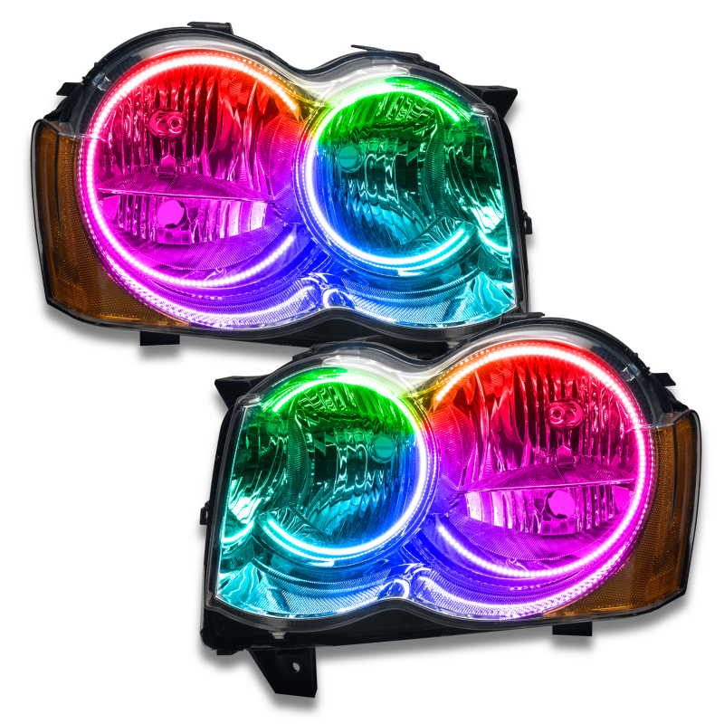 Oracle 08-10 Jeep Grand Cherokee SMD HL (Non-HID) - ColorSHIFT w/o Controller thumbnail 2