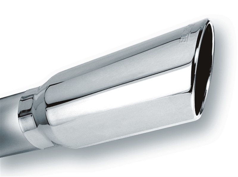Borla 4in Inlet 5in Round Rolled Angle Cut w/ Clamp x 14in Long Exhaust Tip thumbnail 4