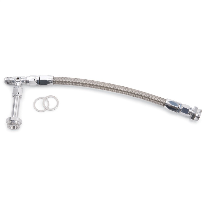 Edelbrock Carb Fuel Line Kit Dual Inlet 6 An Male Proflex Hose Endura