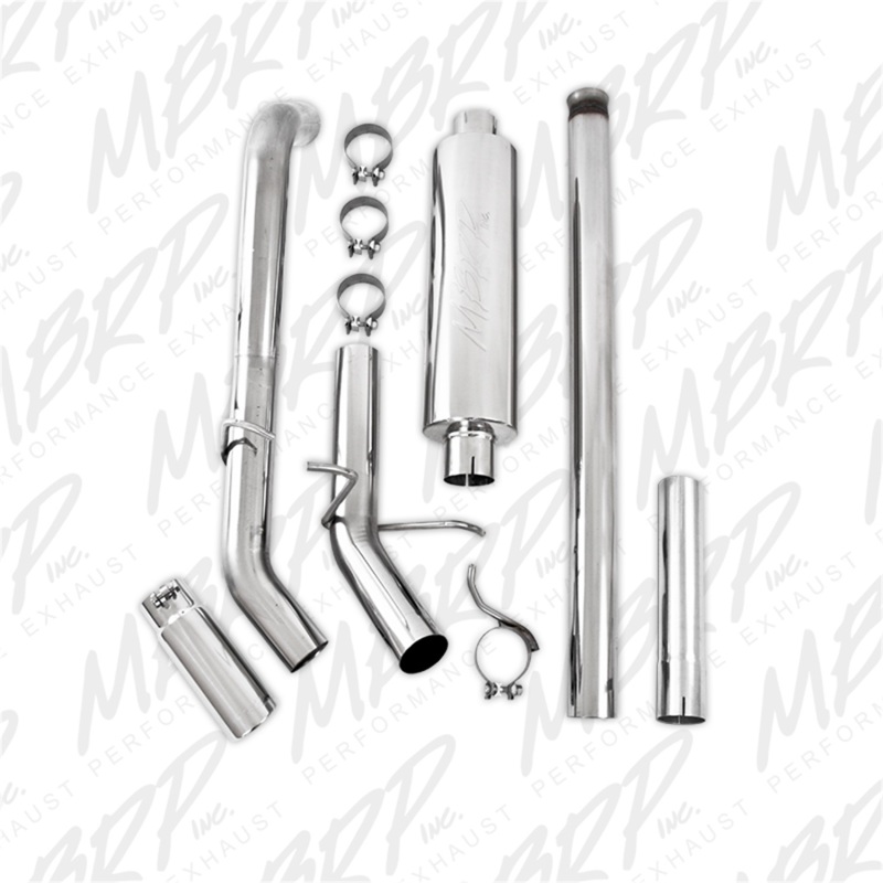 MBRP 14 Chevy/GMC 1500 Silverado/Sierra 4.3L V6/5.3L V8 Single Side Exit T409 3in Cat Back Exhaust thumbnail 7
