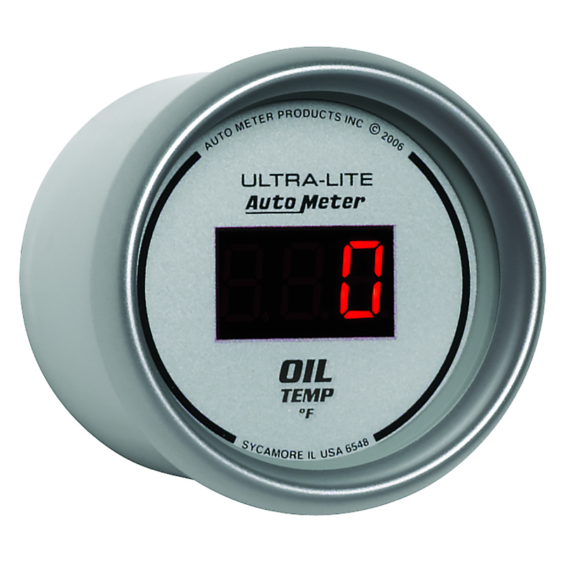 Autometer Ultra-Lite 52MM 0-340 Deg F Digital Oil Temperature thumbnail 5