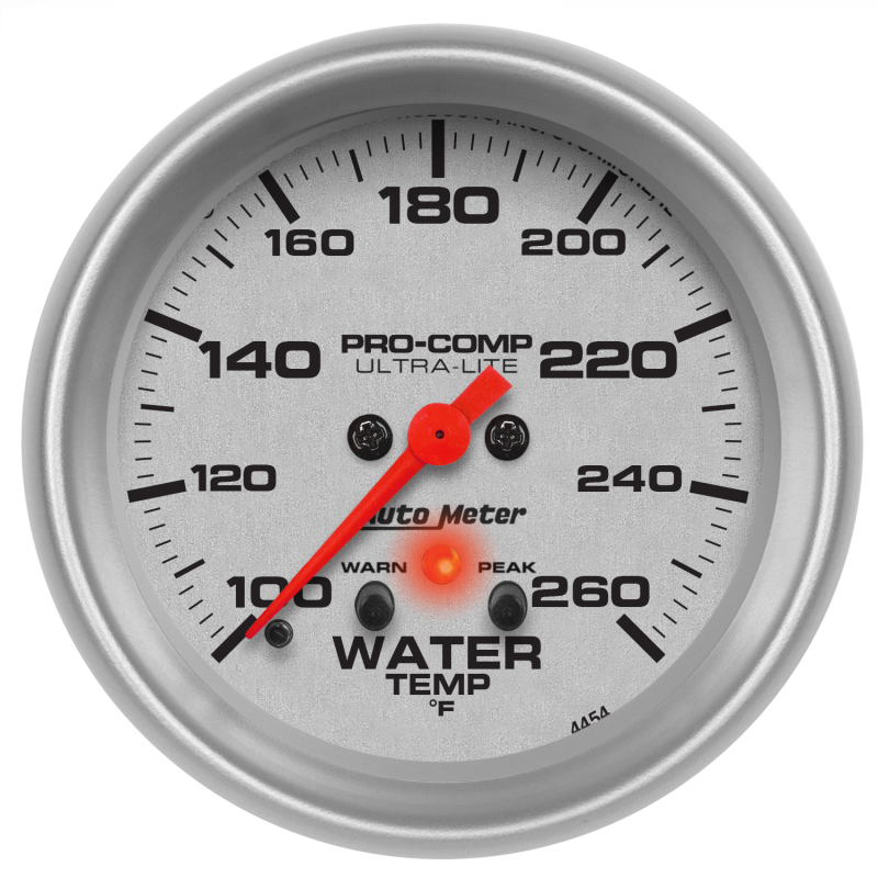 Autometer 66.7mm 100-260 degree F Full Sweep Electronic w/ Peak and Warning Water Temperature Gauge thumbnail 3