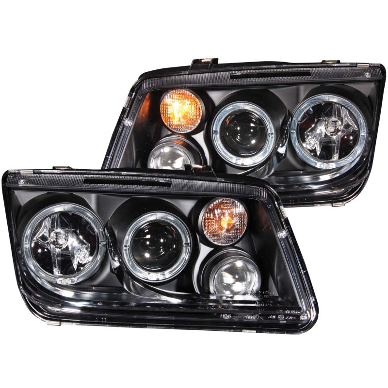 ANZO 1999-2005 Volkswagen Jetta Projector Headlights w/ Halo Black (CCFL) thumbnail 4