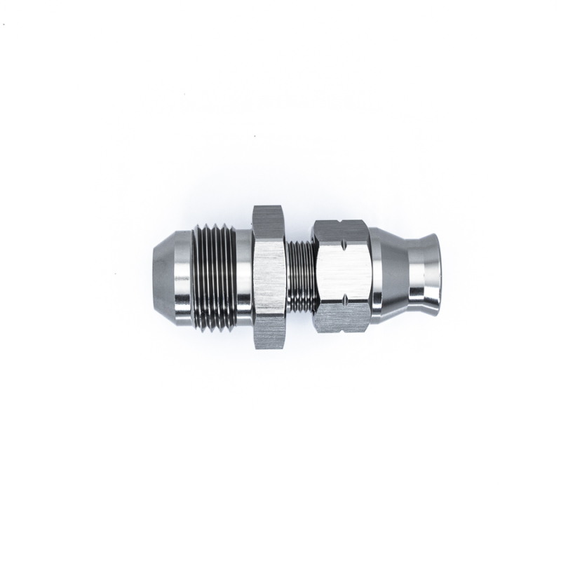 DeatschWerks 8AN Male Flare to 5/16in Hardline Compression Adapter - Anodized Matte Black thumbnail 6