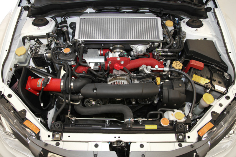 K&N 08-11 WRX/STi 2.5L H4 Red Typhoon Short Ram Intake thumbnail 4