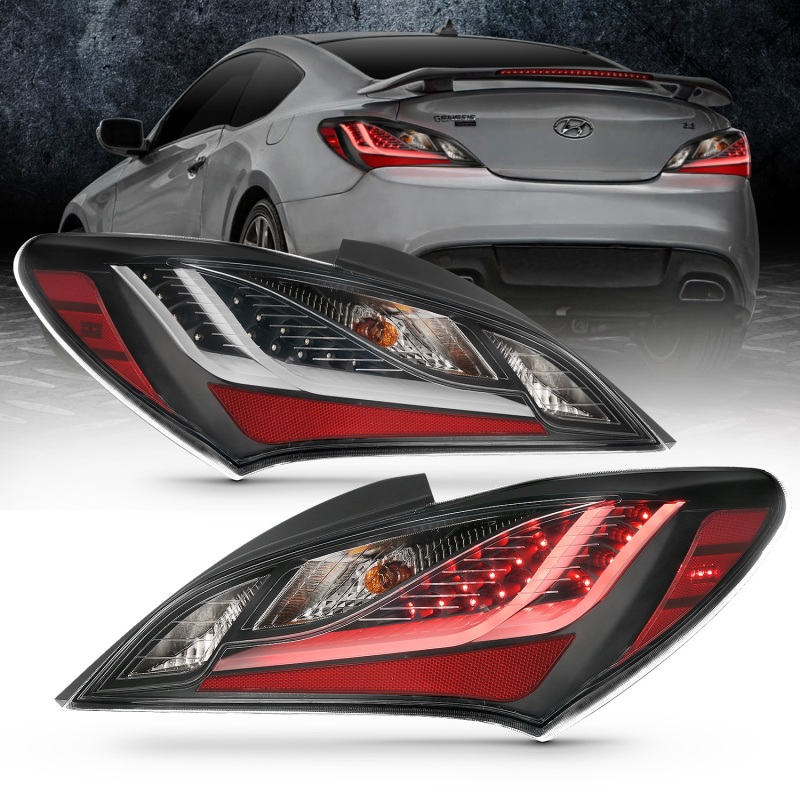 ANZO 10-13 Hyundai Genesis 2DR LED Taillights Smoke thumbnail 9