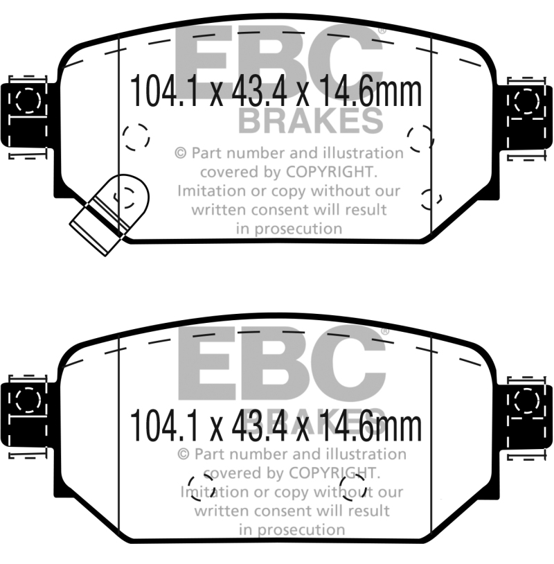 EBC S2 Brake Pad and Rotor Kit (1x ebcUSR7739, 1x ebcDP23081) thumbnail 7