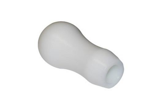 Torque Solution Delrin Tear Drop Tall Shift Knob (White): Universal 12x1.25