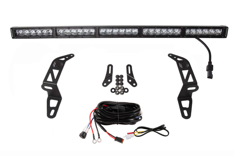 Diode Dynamics 18-21 Jeep JL Wrangler/Gladiator SS30 Bumper Bracket Kit - White Driving (Single) thumbnail 2