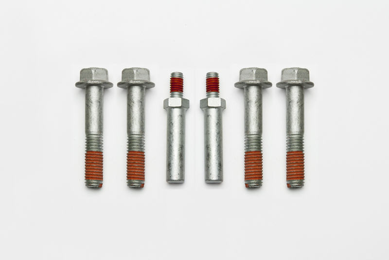Wilwood bolt kit 1/2-13X2.75 LG hfcs silver epoxy 1193-S 4PK W/STEERING stop
