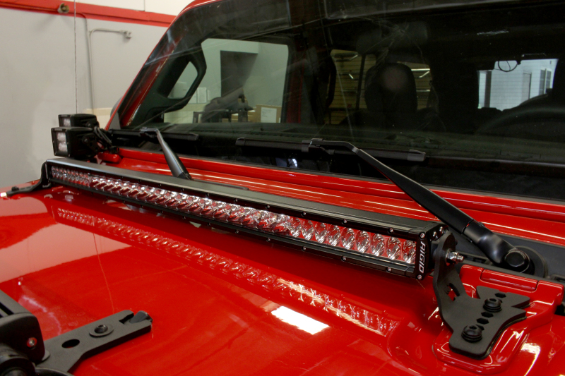 Go Rhino 18-20 Jeep Wrangler JL/JLU/Gladiator JT Light Mount - 30in Single Row thumbnail 3
