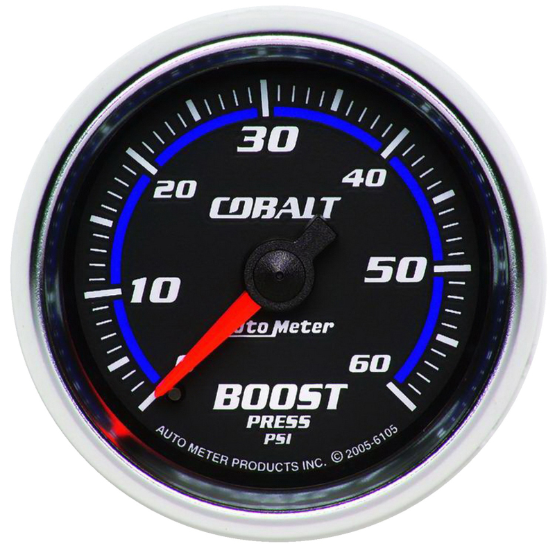 Autometer Cobalt 52mm 0-60psi Mechanical Boost Gauge thumbnail 4
