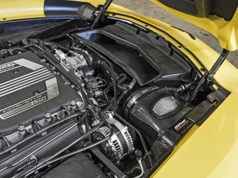 aFe Momentum Carbon Fiber Cold Air Intake System PDS/P5R 15-16 Chevrolet Corvette Z06 V8-6.2L thumbnail 4