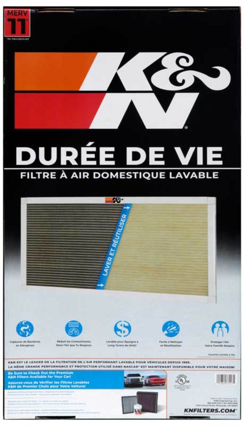 K&N HVAC Filter - 14 x 25 x 1 thumbnail 4
