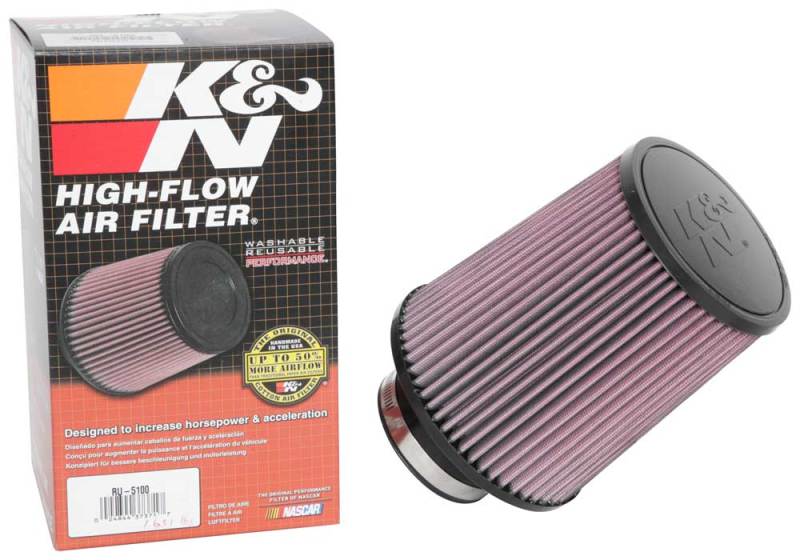 K&N Universal Clamp-On Air Filter 3-1/8in FLG / 6in B / 5in T / 7in H thumbnail 4