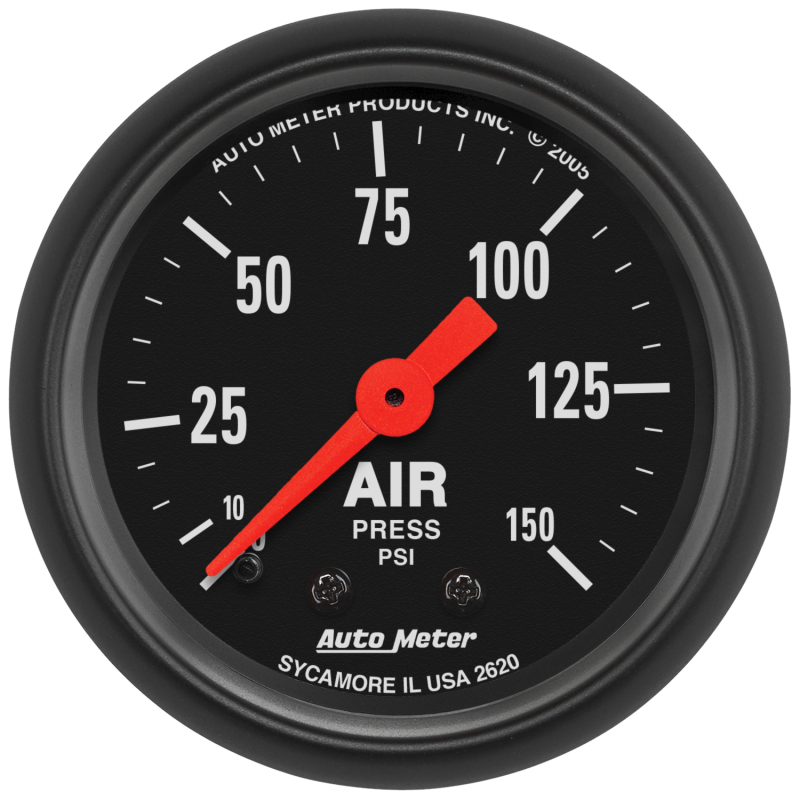 Autometer Z Series 52mm 0-150 PSI Mechanical Air Pressure Gauge thumbnail 4