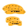 MGP 4 Caliper Covers Engraved Front & Rear Vtech Yellow Finish Black Char 2005 Honda Pilot thumbnail 8