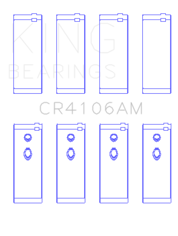 King Engine Bearings Daewoo/GM/Isuzu/Opel/Vauxhall (Size 1.0) Rod Bearing Set